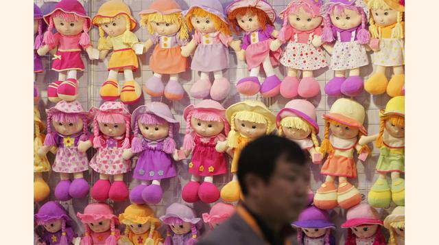Peluches representan el 8% del total vendido en soles, mientras que en unidades representan el 7% del total. (Foto: Bloomberg)