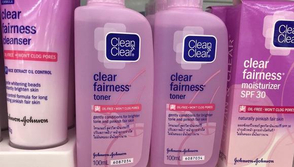 Línea de productos Clean & Clear Fairness. (Reuters)
