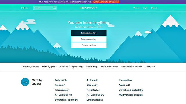 FOTO 8 | Khan Academy. Sus increíbles videos te enseñarán diversos temas gracias a un excelente sistema de estadísticas para practicar. Es una gran manera de profundizar tus conocimientos. Otros sitios buenos en este estilo son Udacity, Coursera, Academic