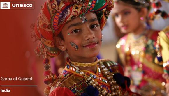 La danza Garba  es el decimoquinto elemento de la India en la lista. FOTO: Embajada de India