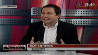 Juan Mendoza: "Este año difícilmente crecemos más de 3%"
