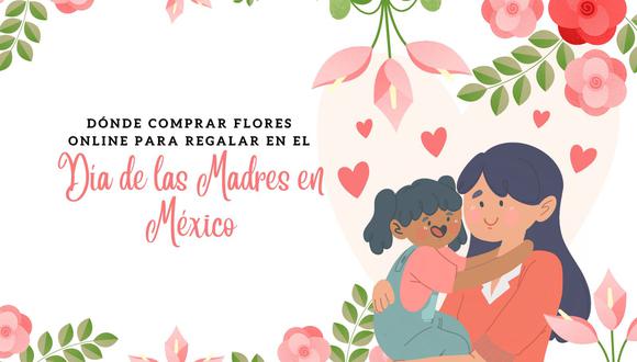 Envíale flores a mamá a domicilio en el Día de las Madres con las mejores floristerías online de México. Sorpréndela con un ramo hermoso y fresco desde la comodidad de tu casa. | Crédito: Canva / Composición Mix