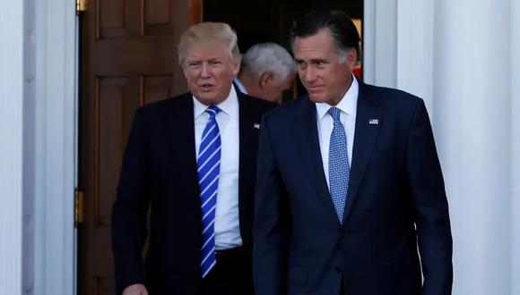 Mitt Romney y Donald Trump. (Foto: Reuters)