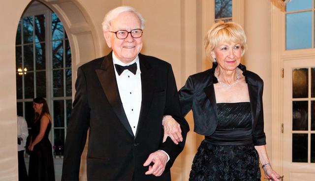 FOTO 2 |  Warren y Astrid Buffett se casaron en el 2006 y se encuentran en el segundo lugar de la lista, al contar con US$ 75,600 millones.