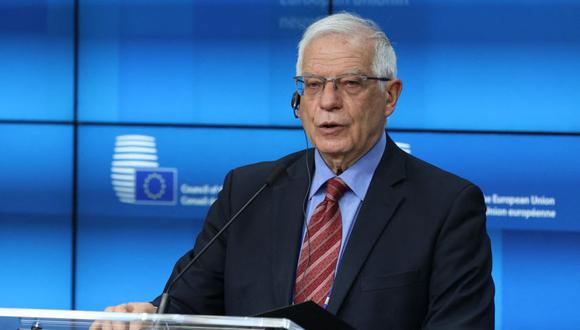 En declaraciones ante el Parlamento europeo, Josep Borrell además reafirmó la necesidad de que Europa “discuta con los talibanes” para lograr contener la crisis humanitaria, pero sin que esto signifique un reconocimiento diplomático formal de su régimen. (Foto: AFP / POOL / Aris OIkonomou)