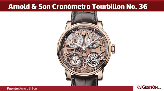 Esta pieza de 46 milímetros conmemora un diseño de reloj de bolsillo que hizo historia, obra del fundador de la marca, John Arnold, el fabricante de relojes del siglo XVIII con el que solo Abraham-Louis Breguet puede disputar por el título de inventor del