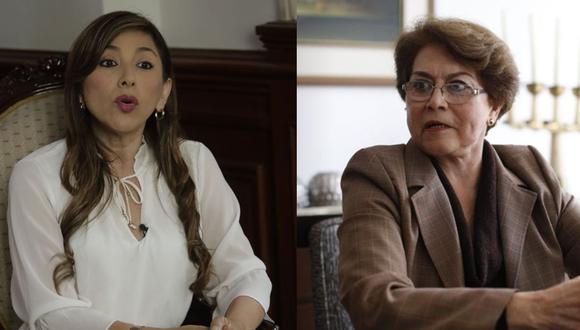 Lady Camones y Gladys Echaíz postulan a la Mesa Directiva del Congreso. (Foto: GEC)