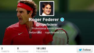 Roger Federer debuta en Twitter