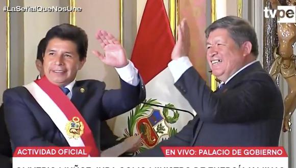 Oliverio Muñoz Cabrera es el nuevo ministro de Energía y Minas. (Foto: Captura TV Perú)