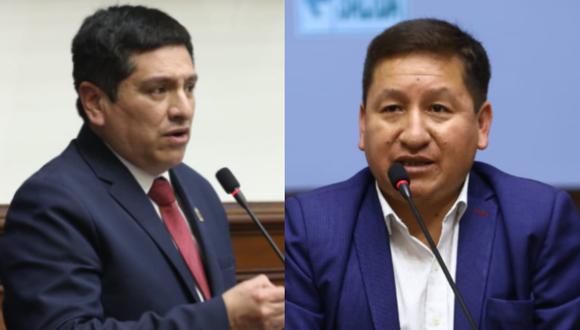 Luis Aragón y Guido Bellido criticaron al presidente del Congreso tras conocerse que sus asesores usaron cuentas falsas para atacarlos en las redes sociales.