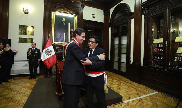 Vicente Zeballos juró como primer ministro el último lunes. (Foto: Sepres)