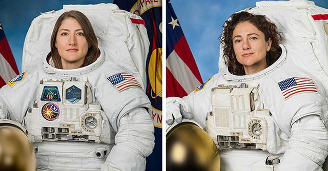 Foto 1 | La primera caminata espacial femenina completada
En octubre, un equipo de dos mujeres de la agencia espacial estadounidense, NASA, fue el primer equipo exclusivamente de mujeres en ingresar al espacio. Anteriormente hubo mujeres caminantes espaciales, pero esta fue la primera vez que el equipo era de solo dos mujeres. (FOTO: AFP/NASA)