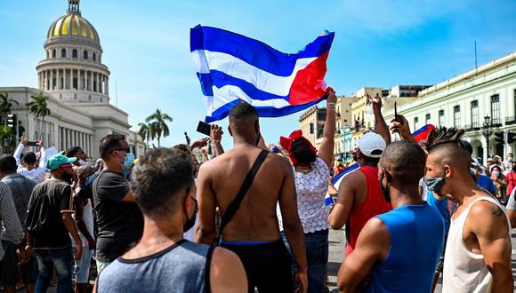 Protestas en Cuba. (Foto: AFP)
