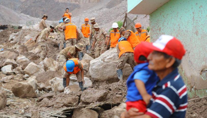 Las Fuerzas Armadas han realizado labores de limpieza en las zonas afectadas por huaicos y lluvias. (Foto: Ministerio de Defensa)