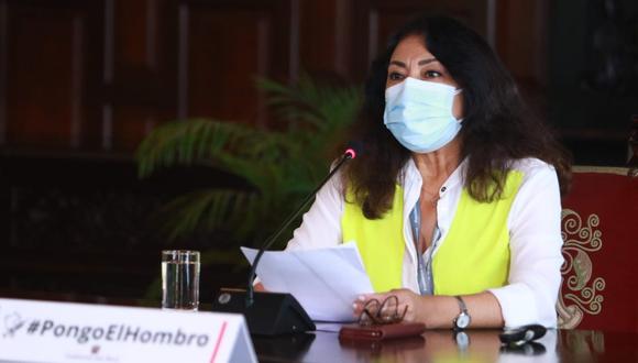 La primera ministra, Violeta Bermúdez, recordó que los protocolos para campañas electorales, continúan vigentes. (Foto: PCM)
