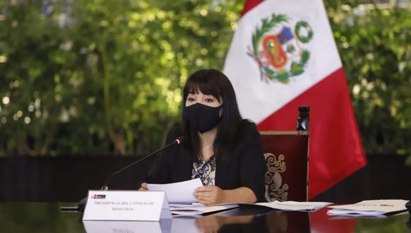Mirtha Vásquez presidirá la conferencia de prensa este mediodía. (Foto: PCM)