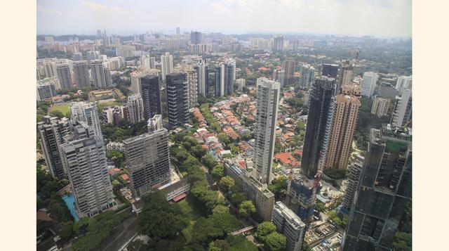 Ciudad de Singapur es la cuarta en el mundo: el metro cuadrado se vende a US$ 17,709 en promedio, y un departamento se alquila a US$ 4,276 mensuales, en promedio. (Foto: Getty)