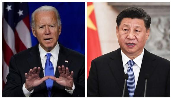 Joe Biden, presidente de Estados Unidos, Xi Jinping, su homólogo de China. (Foto: Reuters / EFE).