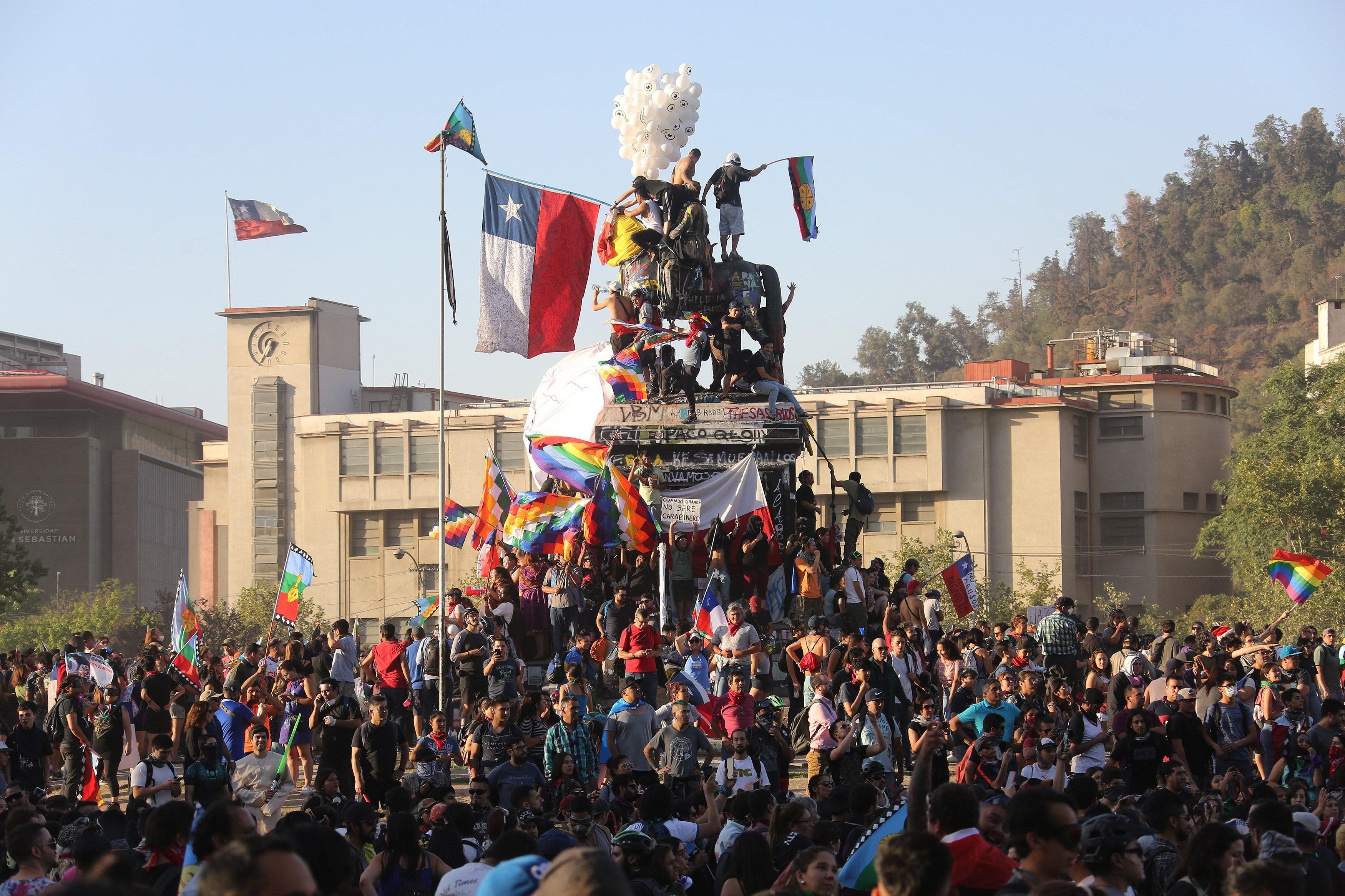 Las protestas sociales en Chile estallaron el 18 de octubre. (Foto: EFE)