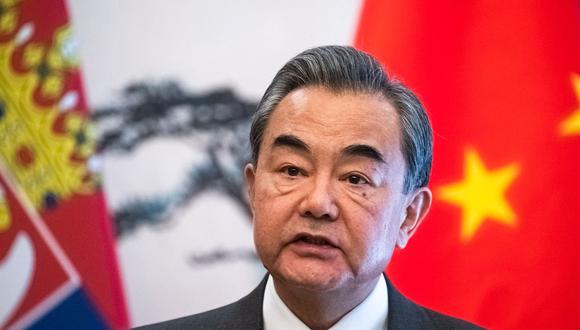 El ministro de Relaciones Exteriores de China, Wang Yi. (Roman PILIPEY / AFP).