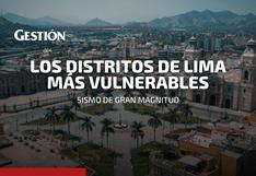 Sismo en Lima: estos son los distritos de la capital más vulnerables ante un sismo de gran magnitud