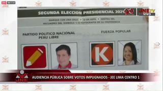 JEE Lima Sur 1 transmitirá audiencia sobre 9 casos de impugnación de votos realizada el martes y el miércoles