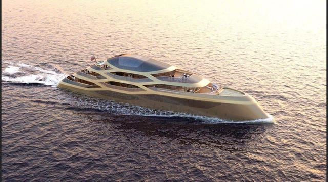 FOTO 1 | El constructor naval italiano Benetti, presentó durante el Salón de Yates de Mónaco un nuevo concepto de 77 metros nombrado: Se77antasette. (Foto: Megaricos)