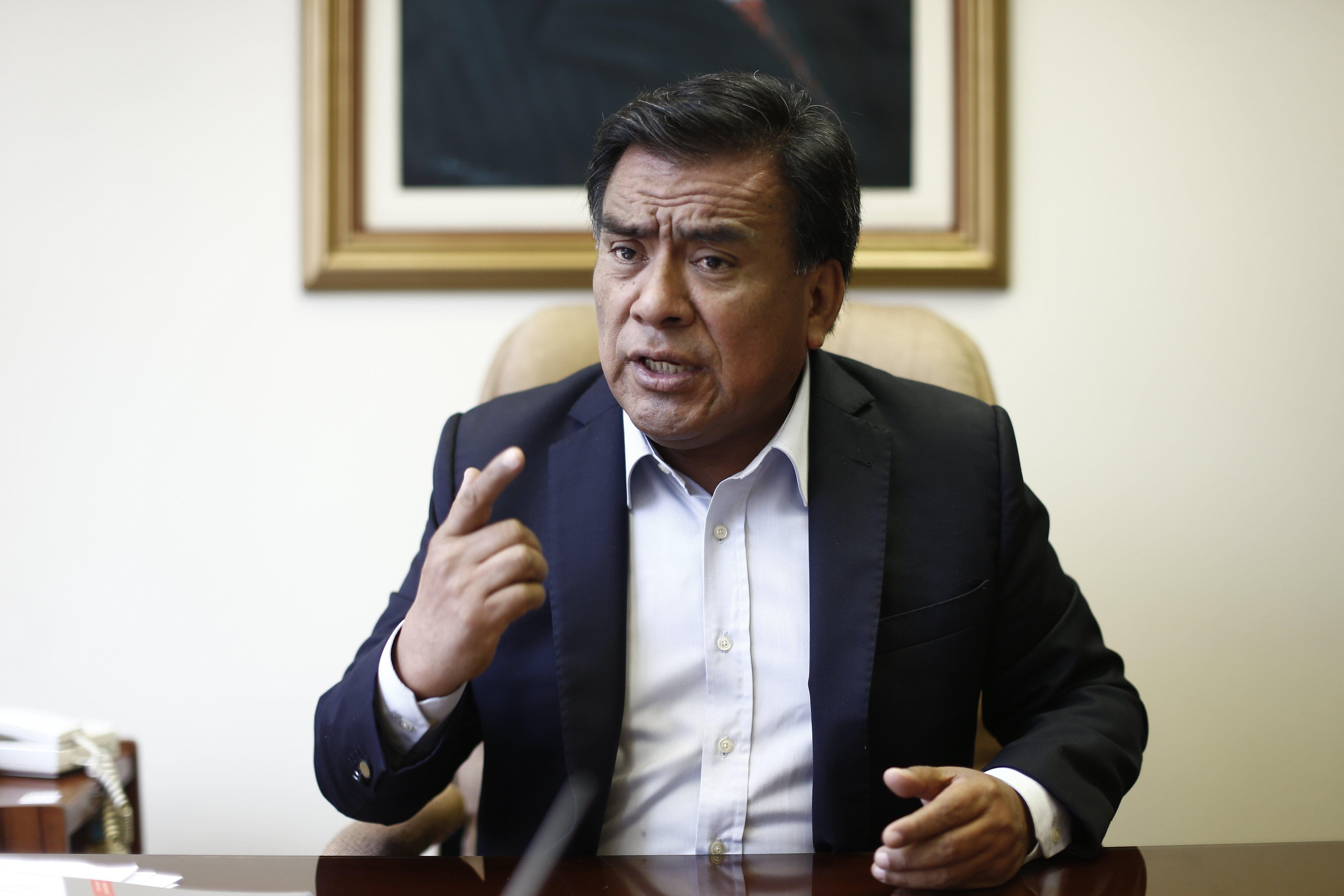 Velásquez Quesquén se pronunció tras informe de la Fiscalía de la Nación que lo acusó de tráfico de influencias agravado. (Foto: GEC)