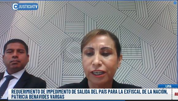 Patricia Benavides señaló que "no se corre de la justicia" y pidió respeto al debido proceso. Fuente: Poder Judicial.
