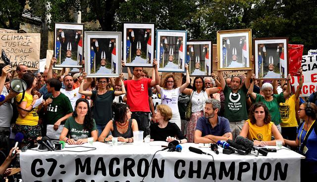 Se cree que cerca de 900 personas participaron de esta protesta. (Foto: AFP)