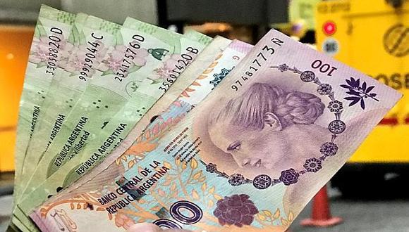 Pesos argentinos. (Foto: Difusión)