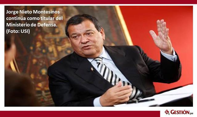 Foto 9 | Jorge Nieto Montesino continúa como titular del Ministerio de Defensa. (Foto: USI)