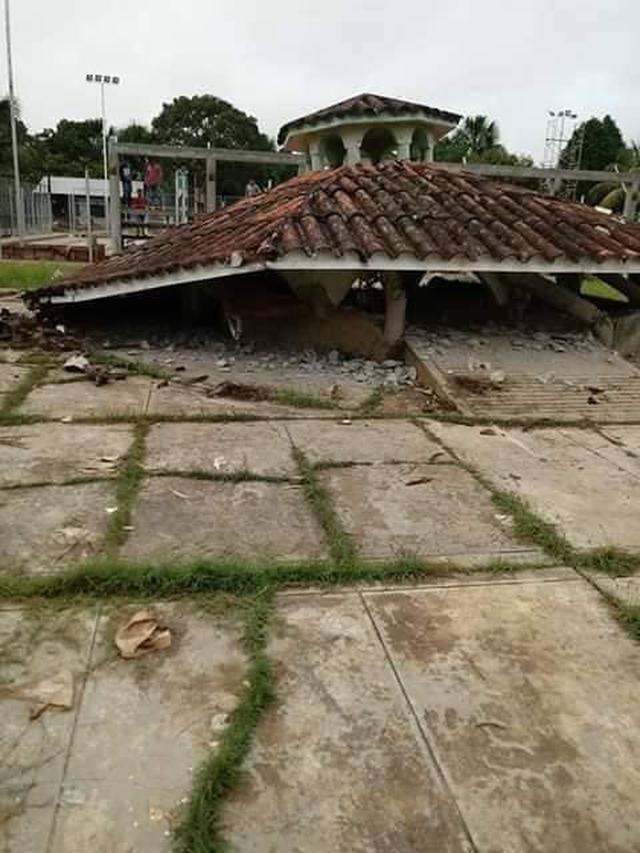 Daños en el distrito de Lagunas-Loreto