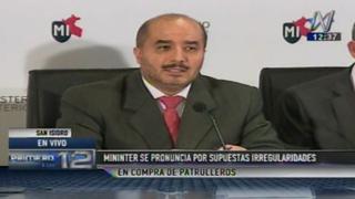 Mininter: “No cuestionamos la función de la Contraloría sino la actitud del contralor”