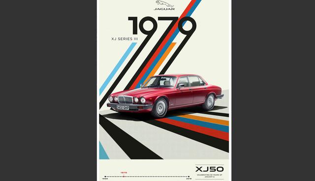 FOTO 8 | La serie XJ III conservó elementos familiares tan conocidos como faros dobles, una línea de techo baja y un perfil largo. También tenía más espacio libre y espacio trasero que las generaciones anteriores. Al baterista de Iron Maiden, Nicko McBrain, le gustó tanto que le ha encargado a Jaguar que produzca un XJ Series III personalizado para su colección privada. (Foto: Jaguar)