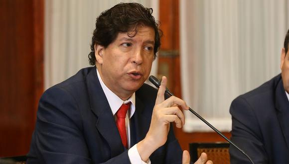 El consejero Iván Noguera acudió a la Comisión de Justicia para reiterar su inocencia. (Congreso de la República)