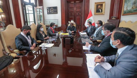 Pedro Castillo ya ha declarado en anteriores oportunidades ante la fiscalía en Palacio de Gobierno Foto: Presidencia