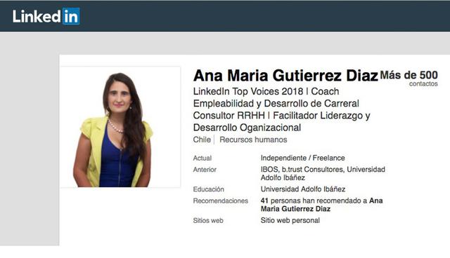 FOTO  10 | Ana María Gutiérrez Díaz, Consultora de Recursos Humanos en IBOS  (Chile)