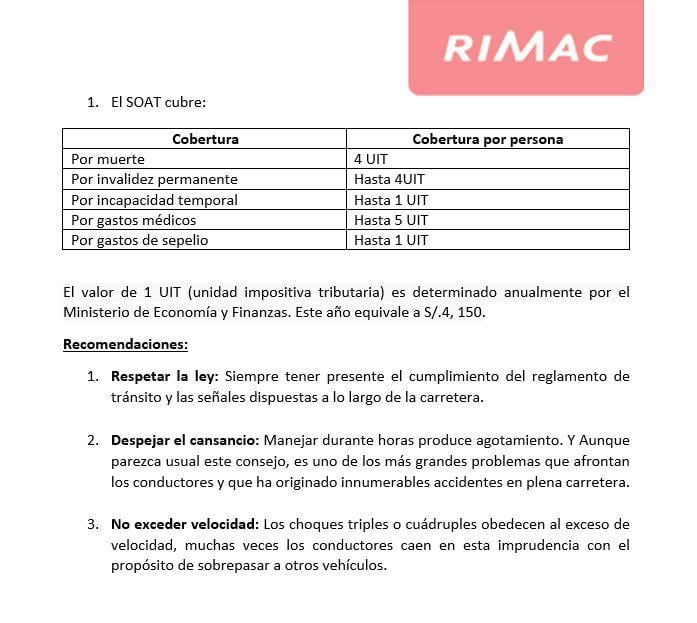 (Fuente: Rímac Seguros)