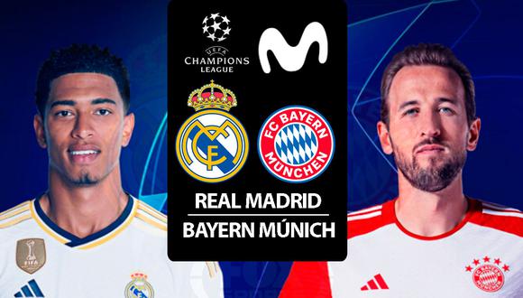 Mira el partido Real Madrid - Bayern Múnich en España desde la app de Movistar+. (Foto: Composición/Gestión)