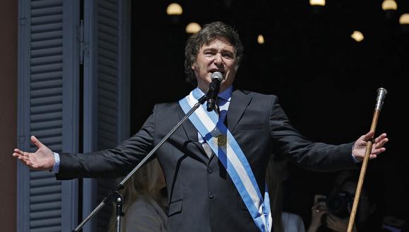 El nuevo presidente de Argentina, Javier Milei. (Foto de Emiliano LASALVIA/AFP)