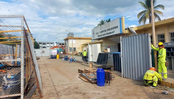 Inició la demolición del antiguo Hospital de Chulucanas dañado seriamente por el fenómeno El Niño Costero del 2017.