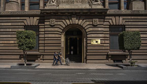 El Banco de México (Banxico) en la Ciudad de México, México, el viernes 11 de febrero de 2022. La inflación anual de México se desaceleró menos de lo esperado en enero, con una métrica central que alcanzó un máximo de 20 años. (Foto: Blomberg)