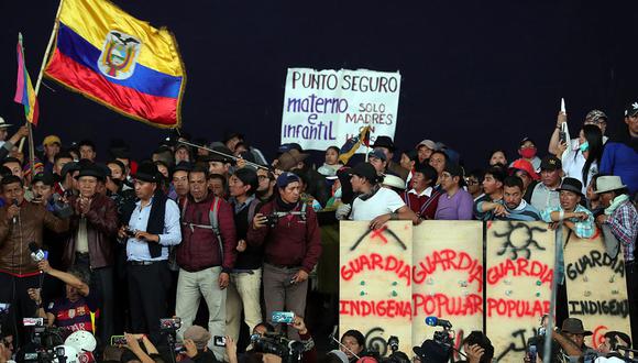 El año pasado hubo masivas protestas en Ecuador en contra de las medidas económicas implementadas por el gobierno con el apoyo del FMI, ante las que se vio obligado a retroceder. (Foto: EFE)