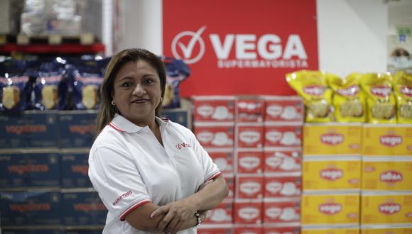 Rosario Torrejón, CEO de Corporación Vega. Actualmente Corporación Vega cuenta con 62 tiendas en Lima: 43 en el formato market, 3 tiendas mayoristas, y 16 supermayoristas (cash and carry). Foto: Renzo Salazar