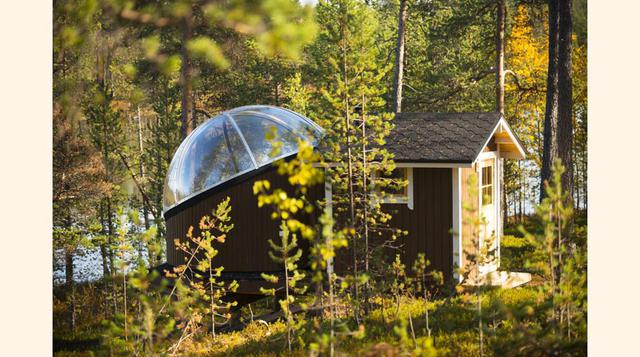 FOTO 5 | Wilderness Hotels and Safaris (Laponia finlandesa),  ste hotel situado al norte de la Laponia finlandesa que ofrece tres opciones de cielo transparente cabinas, cabañas y burbujas (en la foto) está dirigido por una empresa de ecoturismo especiali