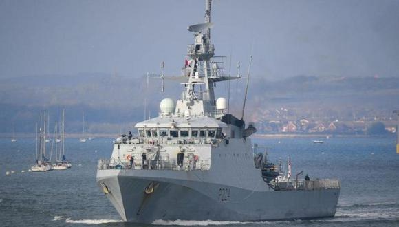 El HMS Trent, un barco de patrullaje en alta mar, participará en ejercicios conjuntos frente a la costa de Guyana. (Getty Images).