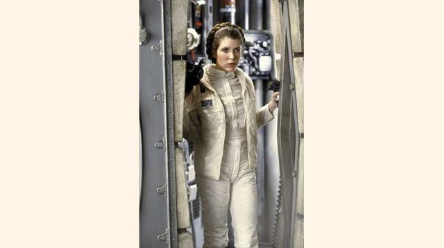 Carrie Fisher en otra clásica escena de The Empire Strikes Back. (Foto: Lucasfilm).