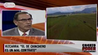 Vizcarra: Depende de informe de Contraloría el desembolso para Chinchero