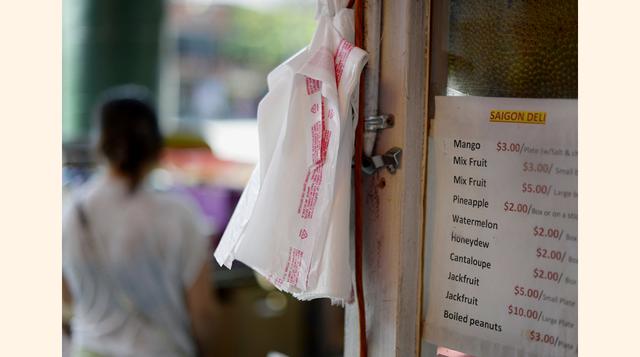 El uso de bolsas plásticas se ha prohibido en algunas ciudades de Canadá, en California (Estados Unidos), Italia, Sudáfrica, India y Australia. En Irlanda por ejemplo, desde 2002 existe un impuesto sobre las bolsas de plástico, lo que ha reducido su uso e